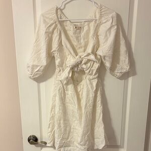 Billabong Cream Puff Sleeve Dress